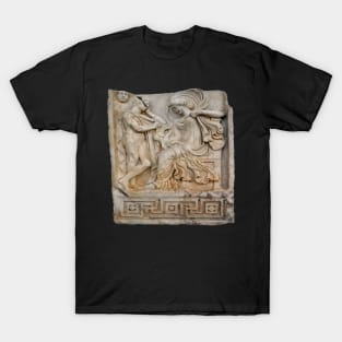 Anchises and Aphrodite Relief Sculpture Cut Out T-Shirt